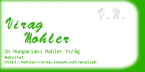 virag mohler business card